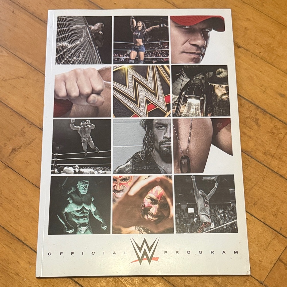 WWE Official Program with Multicolor Highlights